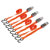 Sealey TD0540S4 Ratchet Tie Down 25mm x 4m Poly Webbing - S Hooks 500kg 2 Pairs