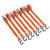 Sealey TD0540S4 Ratchet Tie Down 25mm x 4m Poly Webbing - S Hooks 500kg 2 Pairs