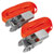Sealey TD05045E Self-Securing Ratchet Tie Down 25mm x 4.5m 500kg Load - Pair