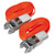 Sealey TD08045E Self-Securing Ratchet Tie Down 25mm x 4.5m 800kg Load - Pair