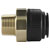 Sealey CAS28BSA 28mm x 1BSPT Brass Straight Adaptor
