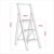 Sealey APSL3 Aluminium Professional Folding Step Ladder 3-Step 150kg Capacity