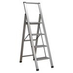 Sealey APSL4 Aluminium Professional Folding Step Ladder 4-Step 150kg Capacity