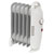 Sealey RD800 Oil-Filled Radiator Mini 800W/230V 6 Element