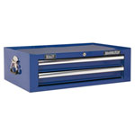 Sealey AP26029TC Add-On Chest 2 Drawer with Ball Bearing Runners - Blue