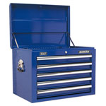 Sealey AP26059TC Topchest 5 Drawer with Ball Bearing Runners - Blue