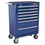 Sealey AP26479TC Rollcab 7 Drawer with Ball Bearing Runners - Blue