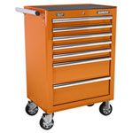 Sealey AP26479TO Rollcab 7 Drawer with Ball Bearing Runners - Orange