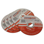 Sealey PTC/115CET5 Cutting Disc Ø115 x 1.2mm 22mm Bore - Pack Of 5
