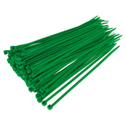 Sealey CT20048P100G Cable Ties 200 x 4.8mm Green Pack Of 100