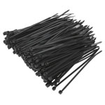 Sealey CT10025P200 Cable Ties 100 x 2.5mm Black Pack Of 200