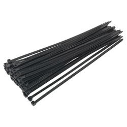 Sealey CT35076P50 Cable Ties 350 x 7.6mm Black Pack Of 50