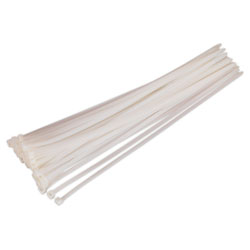 Sealey CT45076P50W Cable Ties 450 x 7.6mm White Pack Of 50