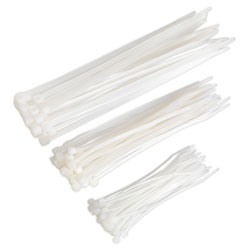 Sealey CT75W Cable Ties Assorted White Pack Of 75