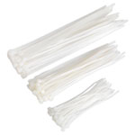 Sealey CT75W Cable Ties Assorted White Pack Of 75