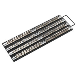 Sealey AK271B Socket Rail Tray Black 1/4, 3/8 & 1/2Sq Drive