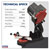 Sealey SMS2002C Chainsaw Blade Sharpener - Quick Locating 85W