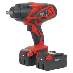 Sealey CP3005 Cordless Li Impact Wrench 18V 4Ah 1/2Sq Drive 650Nm - 2 Batteries