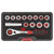 Sealey AK6926 Socket Set 14pc Go-Through Low Profile WallDrive® Metric