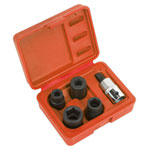 Sealey VS0464 Brake Calliper Socket Set 5pc 1/2"Sq Drive