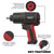 Sealey GSA6006 Composite Air Impact Wrench 1/2Sq Drive Twin Hammer