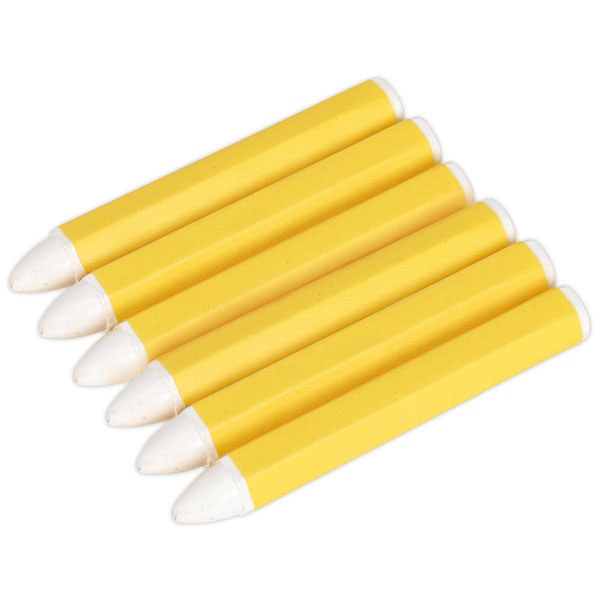 Sealey TST13 Tyre Marking Crayon - White Pack of 6