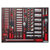 Sealey TBTP02 Tool Tray with Socket Set 91pc 1/4in & 3/8in & 1/2in Sq Drive