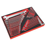 Sealey TBTP03 Tool Tray with Spanner Set 35pc