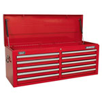 Sealey AP5210T Topchest 10 Drawer with Ball Bearing Runners - Red