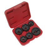 Sealey VS7103 Oil Filter Cap Wrench Set 6pc