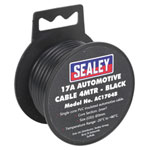 Sealey AC1704B Automotive Cable 17A 4mtr Black