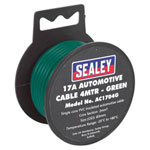 Sealey AC1704G Automotive Cable 17A 4mtr Green