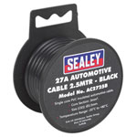 Sealey AC2725B Automotive Cable 27A 2.5mtr Black