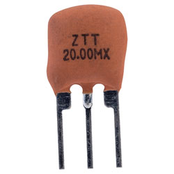 AEL ZTT MX 20MHZ 20MHz 3-Pin Piezo-Ceramic Resonator