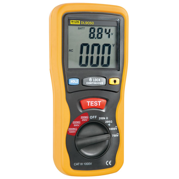 Di-Log Digital Insulation / Continuity Tester DL9050 | Rapid Electronics