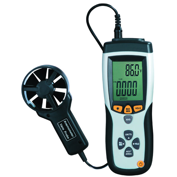 ATP Vane Velocity / Volume Thermo-anemometer AVM-8893 | Rapid Online