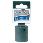 Draper Expert 28545 24mm 1/2" Square Drive Powerdrive Impact Socket