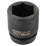Draper Expert 93267 34mm 3/4" Square Drive Powerdrive Impact Socket