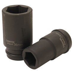 Draper Expert 71883 24mm 3/4 Square Drive 6 Point Hub Nut Socket