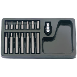 Draper Expert 78991 15 Piece Hex Bit Set In Insert Tray