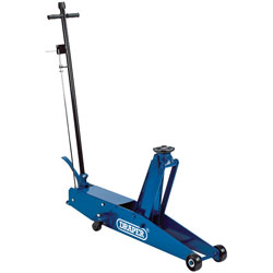 Draper 3 Tonne Long Chassis Hydraulic Trolley Jack with 'quick Lift' Facility