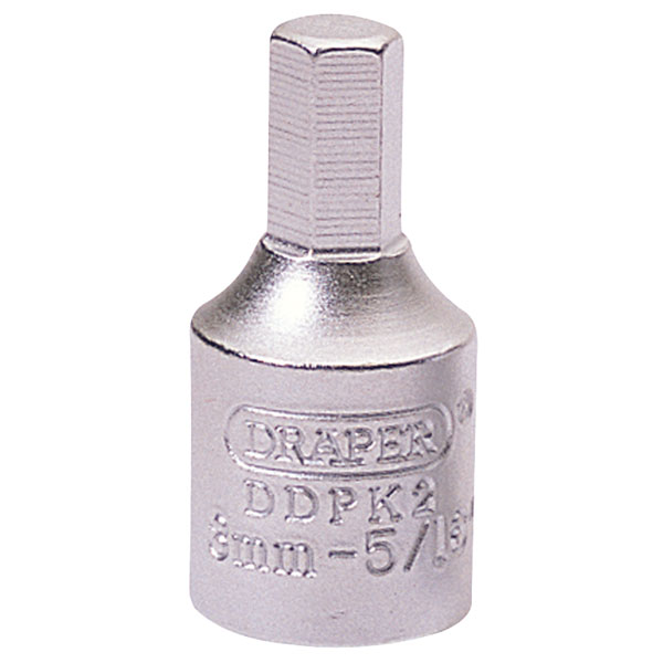 Draper 38321 8mm Hexagon - 5/16" 3/8" Square Drive Drain Plug Key