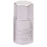 Draper 38323 17mm Hexagon - 3/8" Square Drive Drain Plug Key