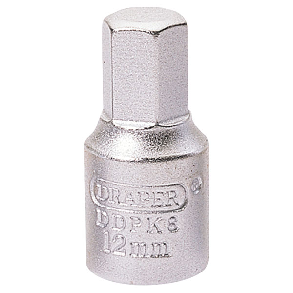 Draper 38326 12mm Hexagon - 3/8" Square Drive Drain Plug Key