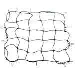 Draper 89202 Elastic Cargo Net with 12 Hooks