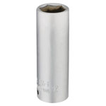 Elora 58732 12mm 1/4" Square Drive Deep Socket