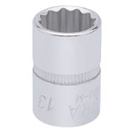 Elora 25896 13mm 3/8" Square Drive Bi-hexagon Socket