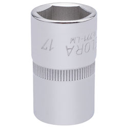 Elora 15306 17mm 1/2 Square Drive Hexagon Socket