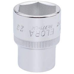 Elora 15312 23mm 1/2 Square Drive Hexagon Socket