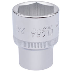 Elora 15313 24mm 1/2 Square Drive Hexagon Socket